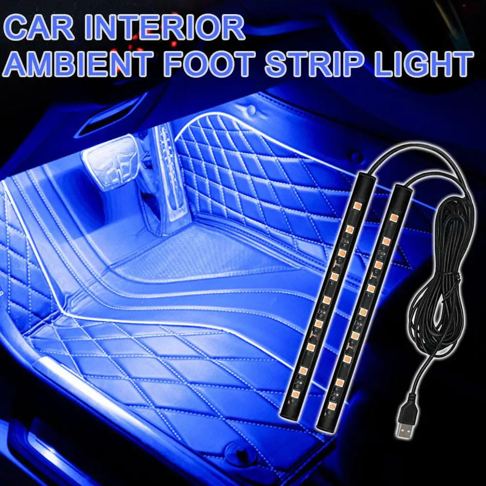 Bande LED Ambiance pour Voiture – Éclairage Décoratif Sol USB