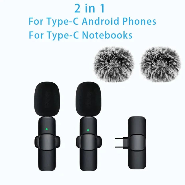 Micro Cravate Sans Fil Compact – Clip-on pour Smartphone, YouTube & TikTok