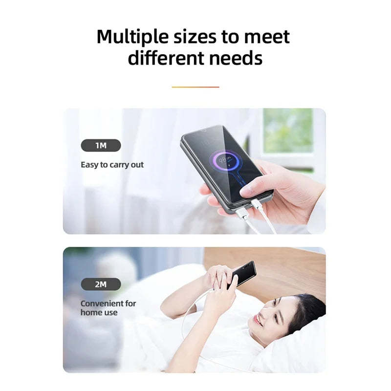 Câble USB-C à Charge Rapide – 1 m, 1,5 m ou 2 m