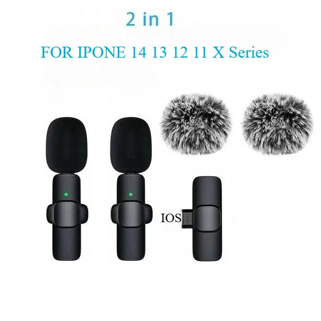 Micro Cravate Sans Fil Compact – Clip-on pour Smartphone, YouTube & TikTok