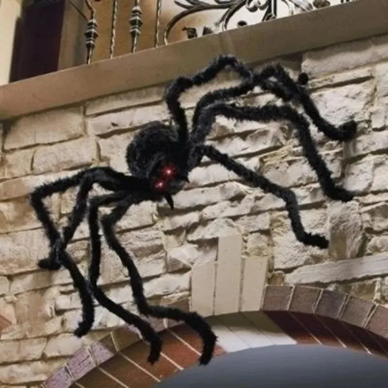 Grande Araignée Noire Halloween – Décoration 30 à 200 cm